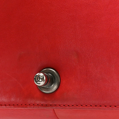 Chanel Calfskin Quilted Large Boy Flap Dark Red 12 of 13