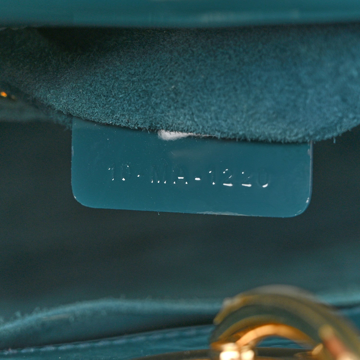 Christian Dior Patent Cannage Small Lady Dior Turquoise 7 of 13