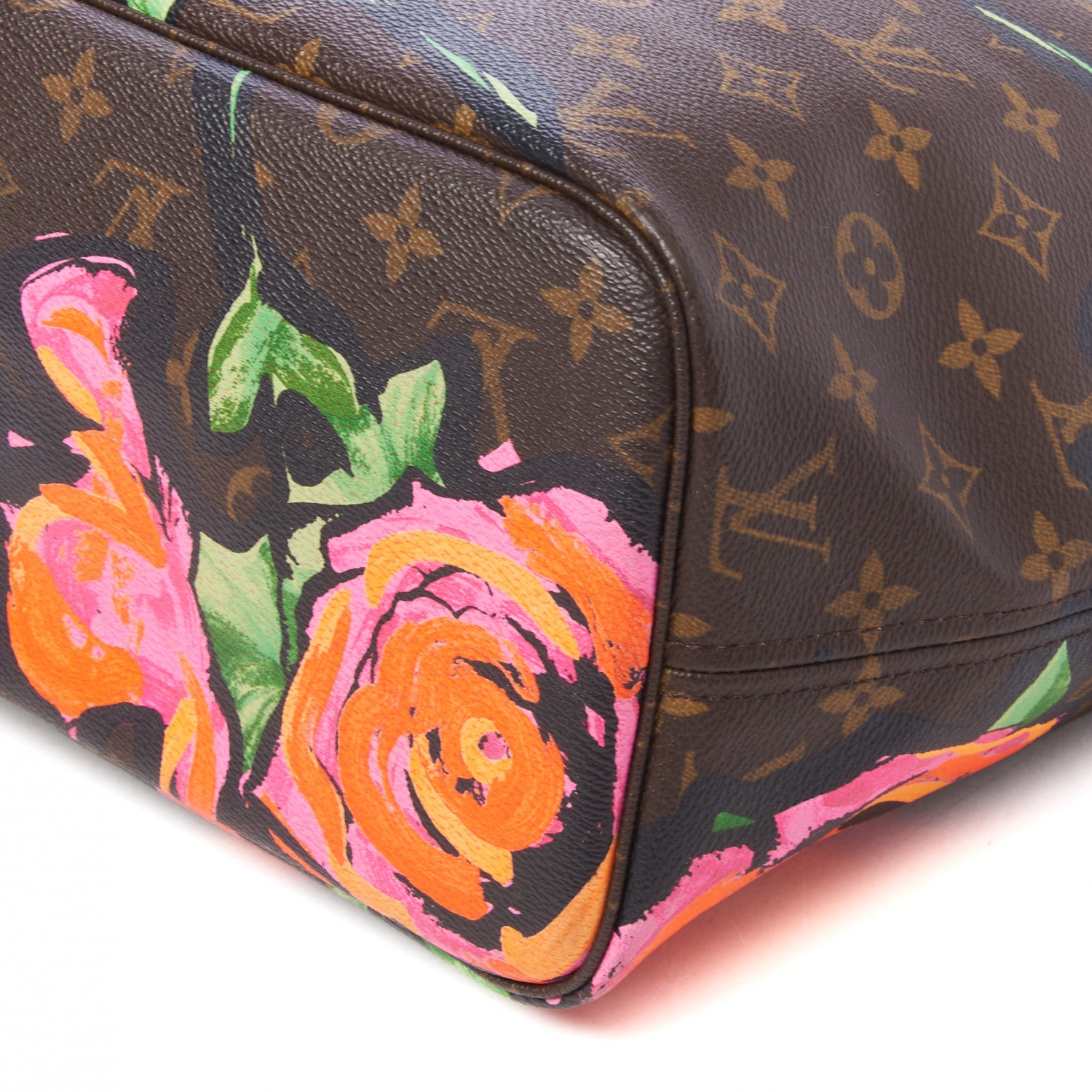Louis Vuitton Monogram Roses Neverfull MM 4 of 10