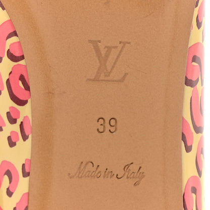 Louis Vuitton Patent Leopard Ballet Flats 39 Blanc Corail 7 of 12