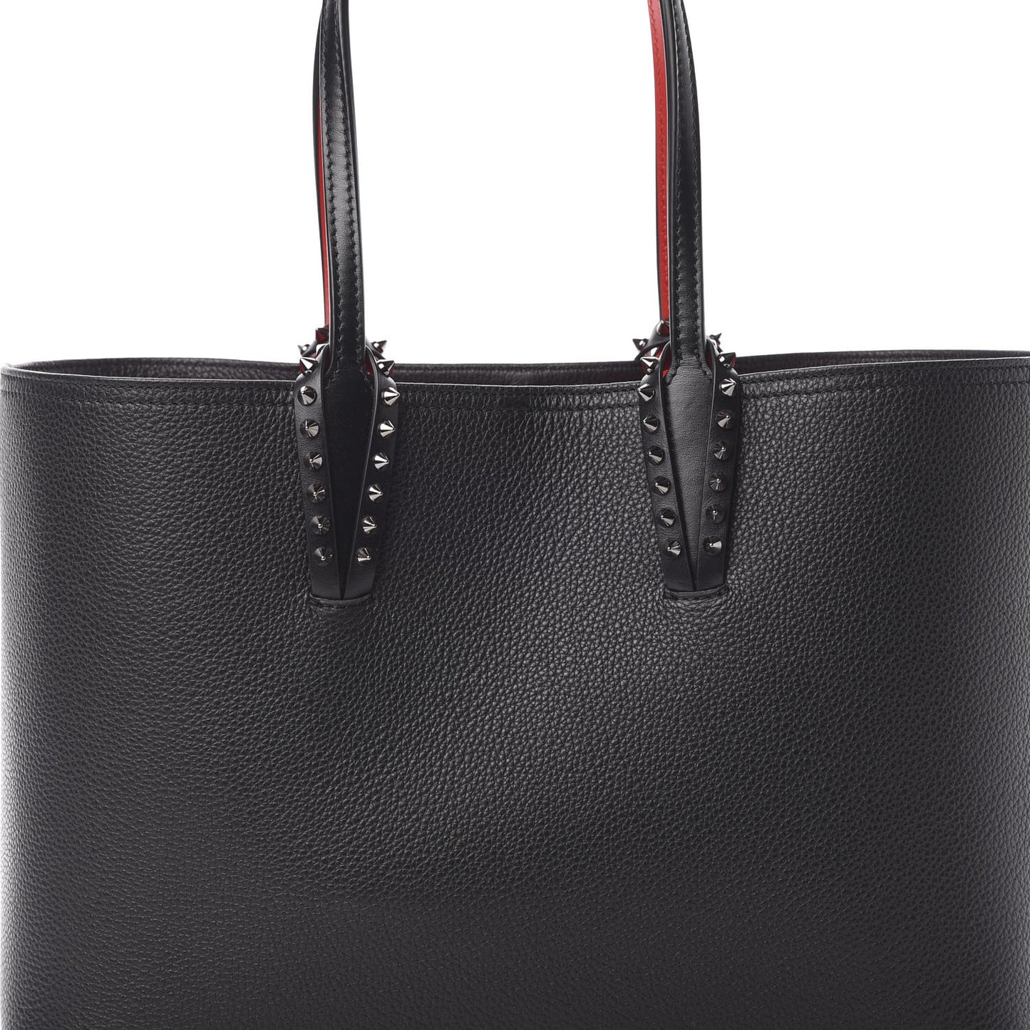 Calfskin Spikes East West Cabata Tote Black
