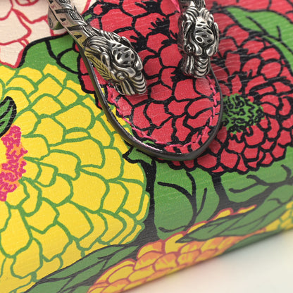 Gucci X KEN SCOTT Textured Calfskin Pomponica Print Mini Dionysus Chain Wallet Multicolor Fuxia Pompon 5 of 5