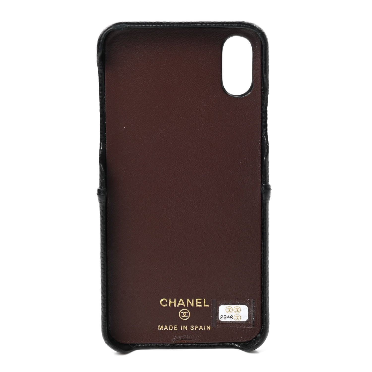 Chanel Caviar Quilted iPhone X Coco Tech Case Black 4 of 7