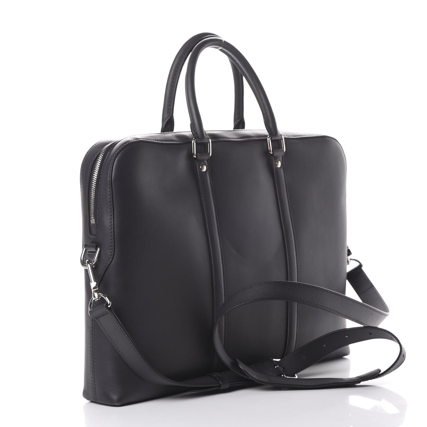 Cuir Ombre Porte-Documents Voyage Bandouliere Anthracite