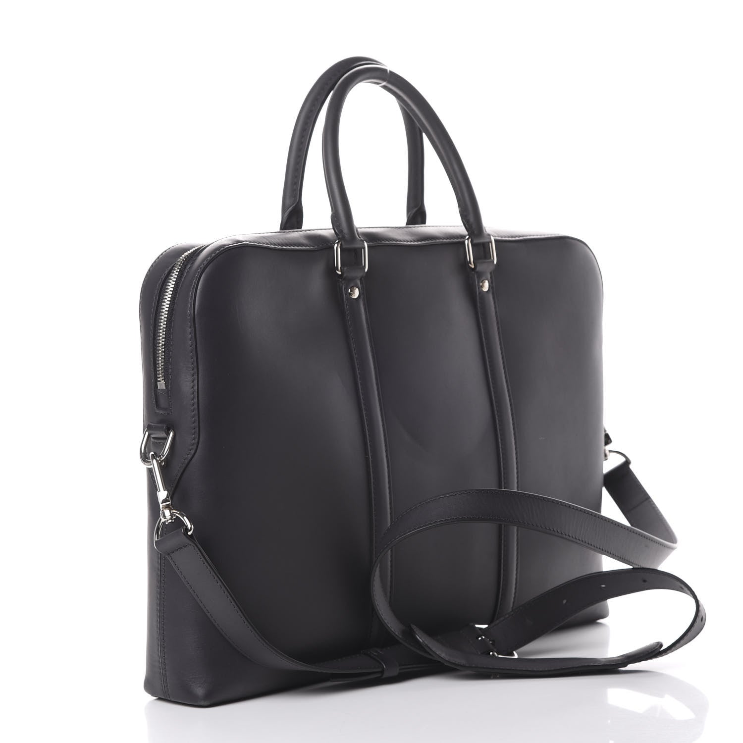 Louis Vuitton Cuir Ombre Porte-Documents Voyage Bandouliere Anthracite 2 of 18