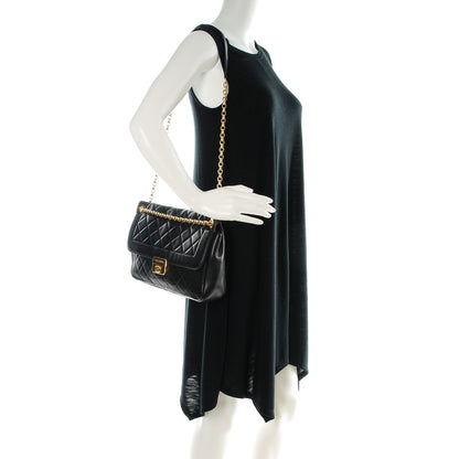 Chanel Lambskin Quilted Large Chic With Me Flap Black 2 of 9