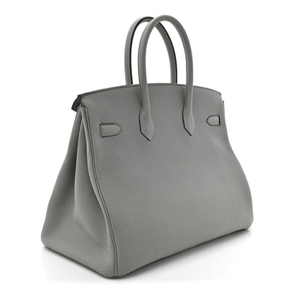 Hermes Togo Birkin 35 Gris Mouette 2 of 10