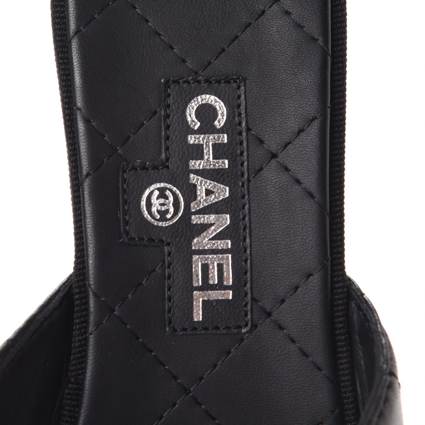 Lambskin Quilted CC Turnlock Sandals 36 Black