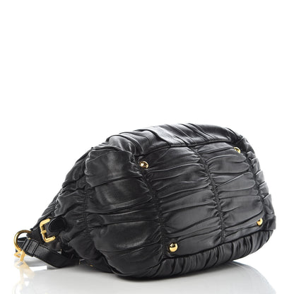 Prada Nappa Gaufre Tote Black 4 of 13