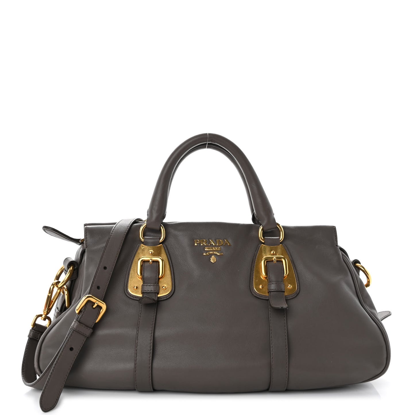 Soft Calf Shopping Satchel Bambu