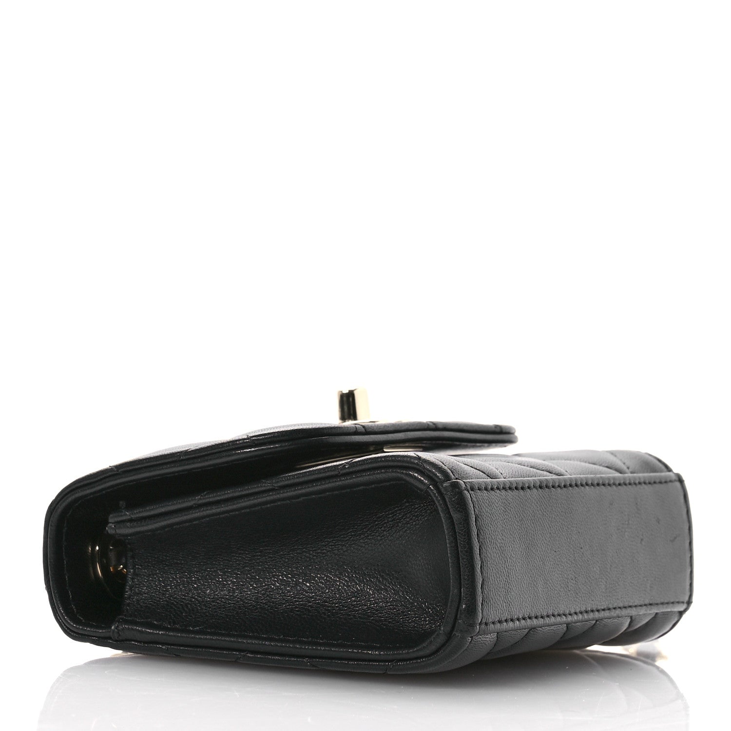Chanel Lambskin Quilted Mini Trendy CC Clutch With Chain Black 4 of 11