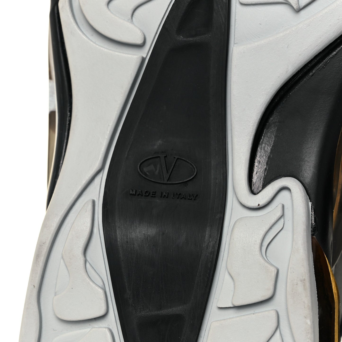 Calfskin VLOGO Mens Bounce Sneakers 39 Black