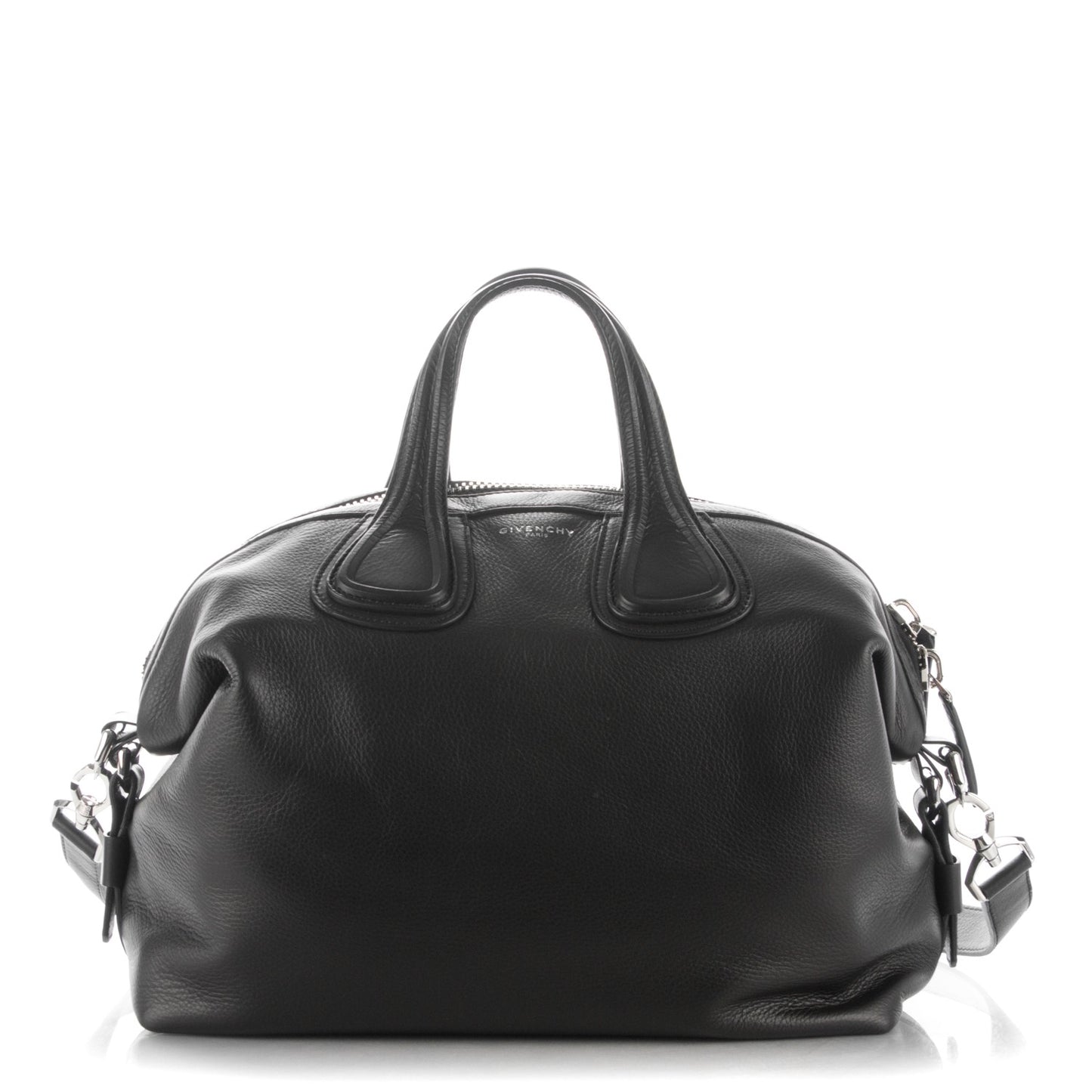 Waxy Grained Calfskin Medium Nightingale Black