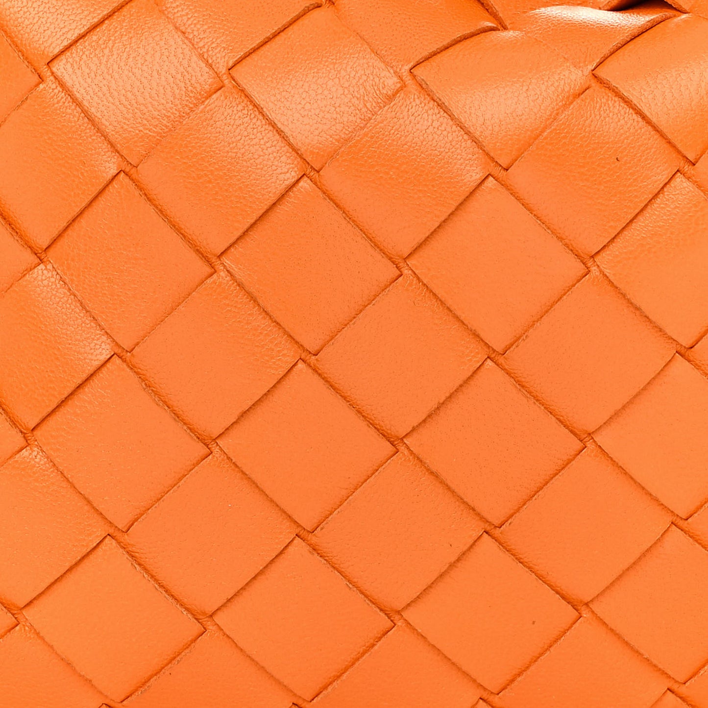 Nappa Intrecciato Mini Jodie Tangerine