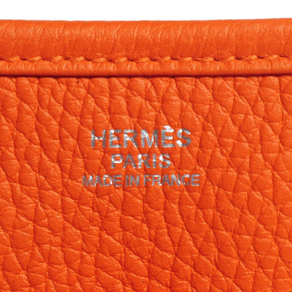 Hermes Taurillon Clemence Evelyne III PM Orange 11 of 15
