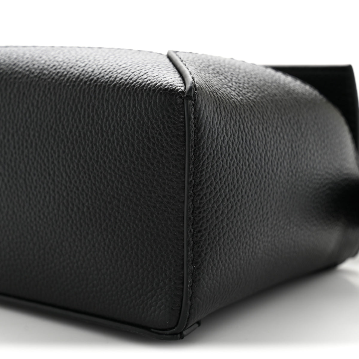 Calfskin Mini Puzzle Edge Bag Black