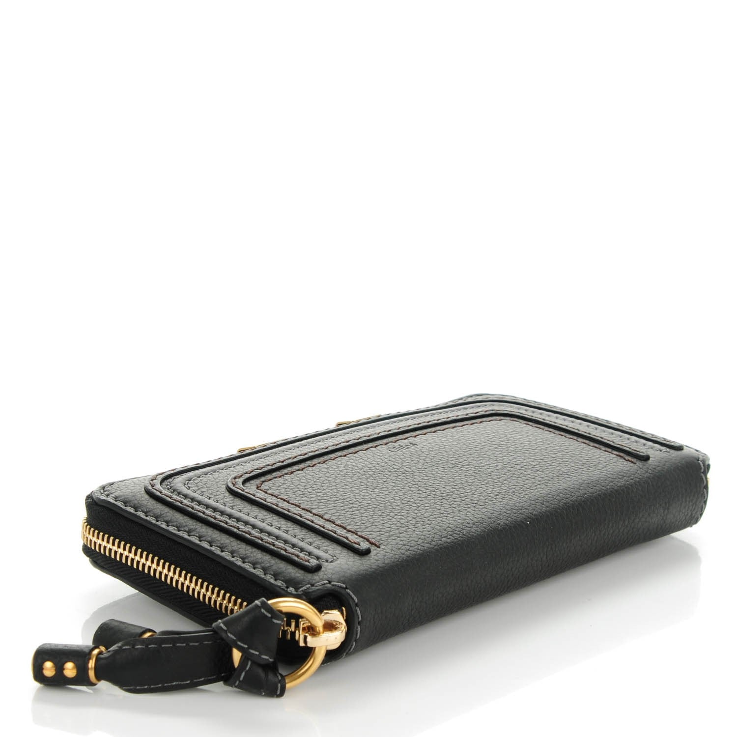 Chloe Grained Calfskin Marcie Long Zip Around Wallet Black 4 of 8