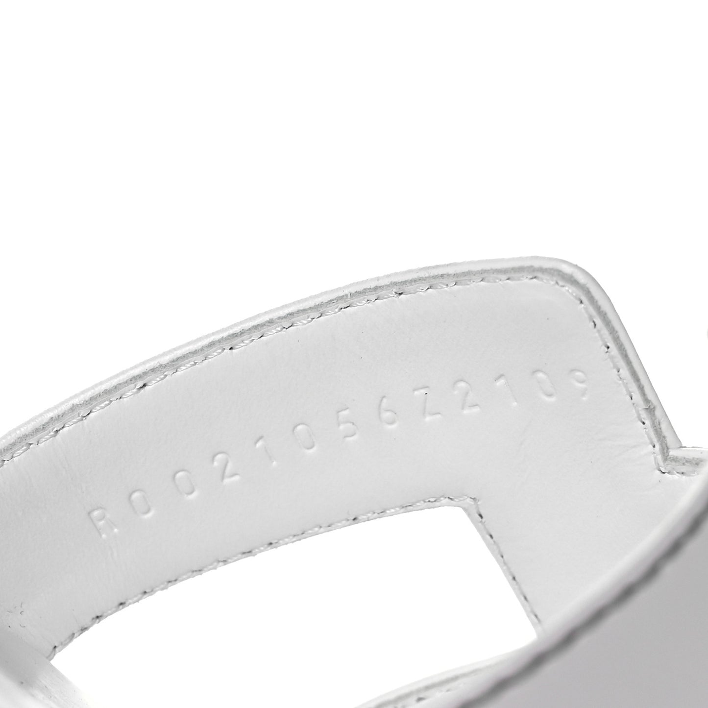 Box Calfskin Oran Sandals 37.5 White