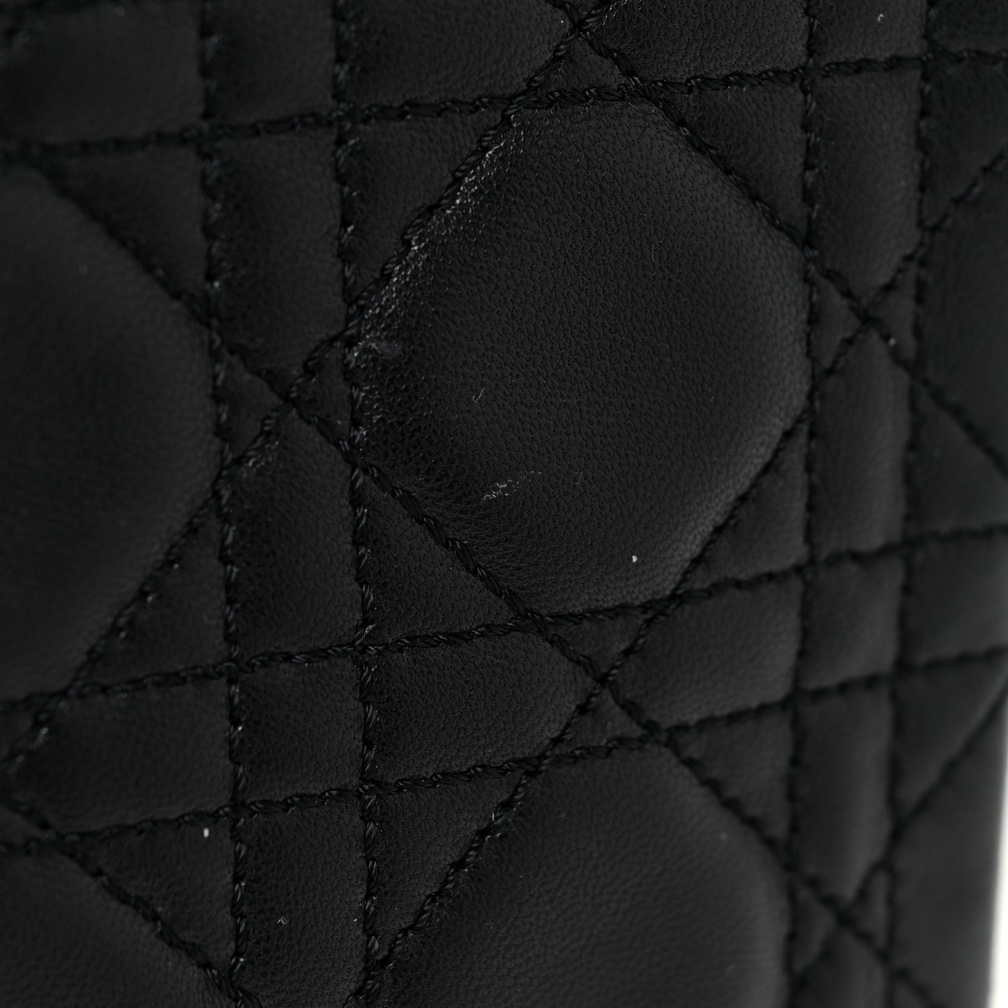 Lambskin Cannage Medium Lady Dior Black