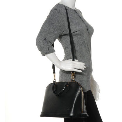 Louis Vuitton Epi Alma PM Black 2 of 7