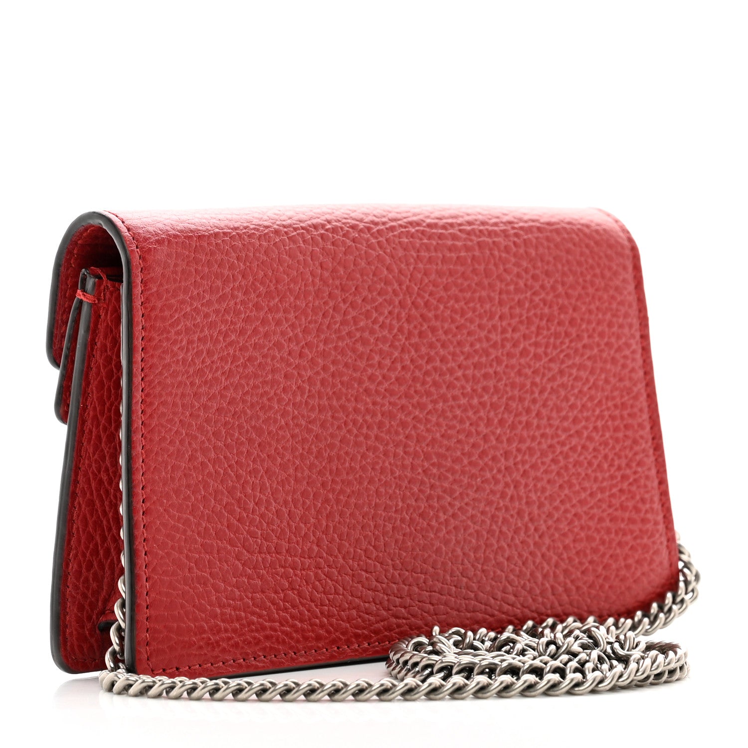 Gucci Calfskin Super Mini Dionysus Shoulder Bag Hibiscus Red 3 of 13
