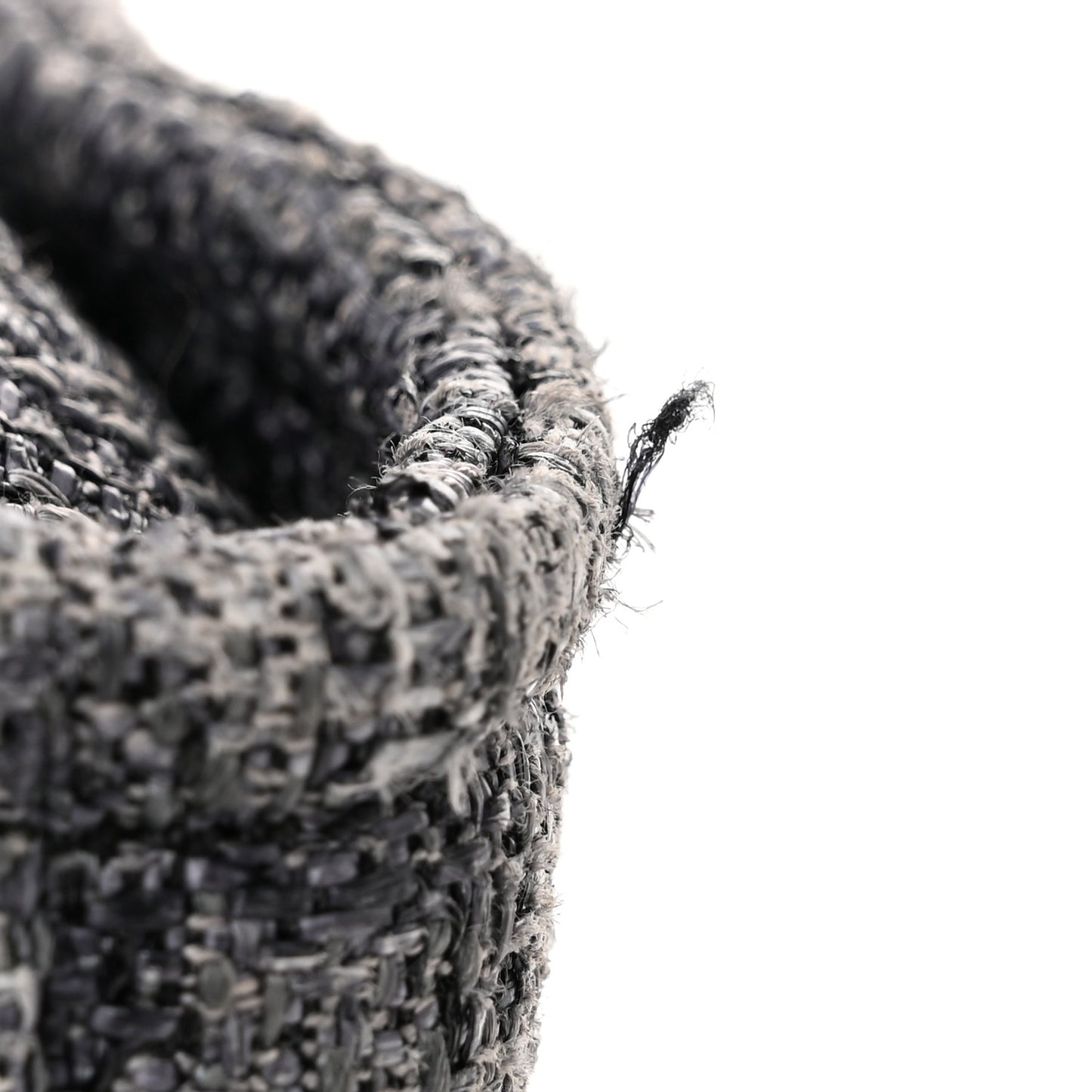 Lurex Boucle Mini Deauville Tote Blue