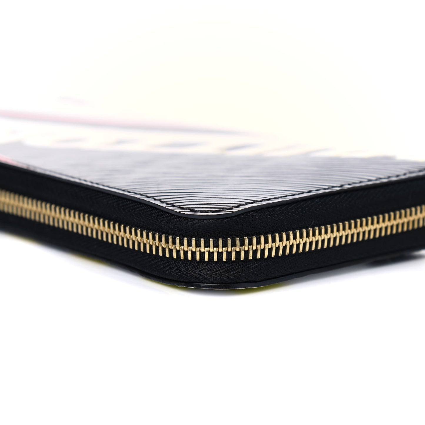 Epi Damier Race Zippy Wallet Black Yellow