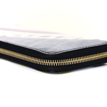 Louis Vuitton Epi Damier Race Zippy Wallet Black Yellow 8 of 8