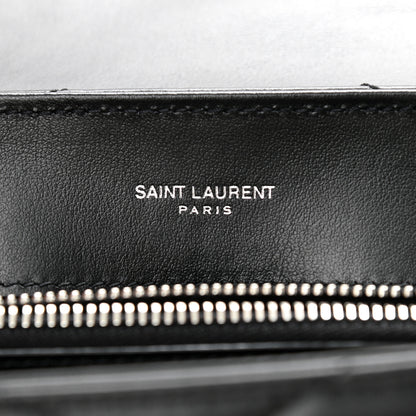 Saint Laurent Calfskin Y Quilted Monogram Small Loulou Chain Satchel Black 6 of 12