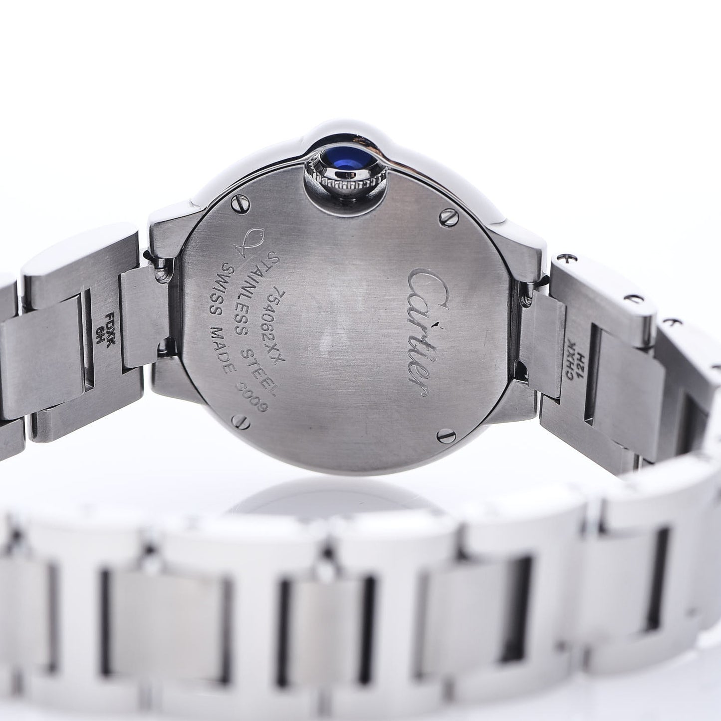 Stainless Steel Diamond 28mm Ballon Bleu De Cartier Quartz Watch
