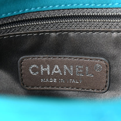 Chanel Nylon Bubble Quilt Medium Flap Turquoise 6 of 10