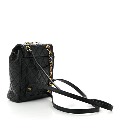 Chanel Lambskin Quilted Mini Urban Spirit Backpack Black 3 of 12