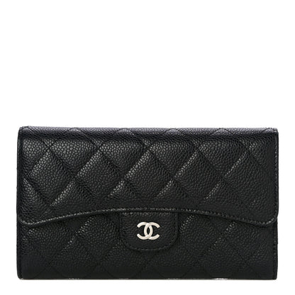 Chanel Caviar Quilted Large Flap Wallet Black 1 of 13