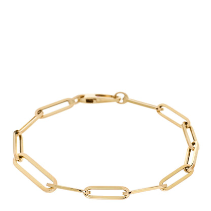 Roberto Coin 18K Yellow Gold Classic Alternating Size Paper Clip Bracelet 1 of 3