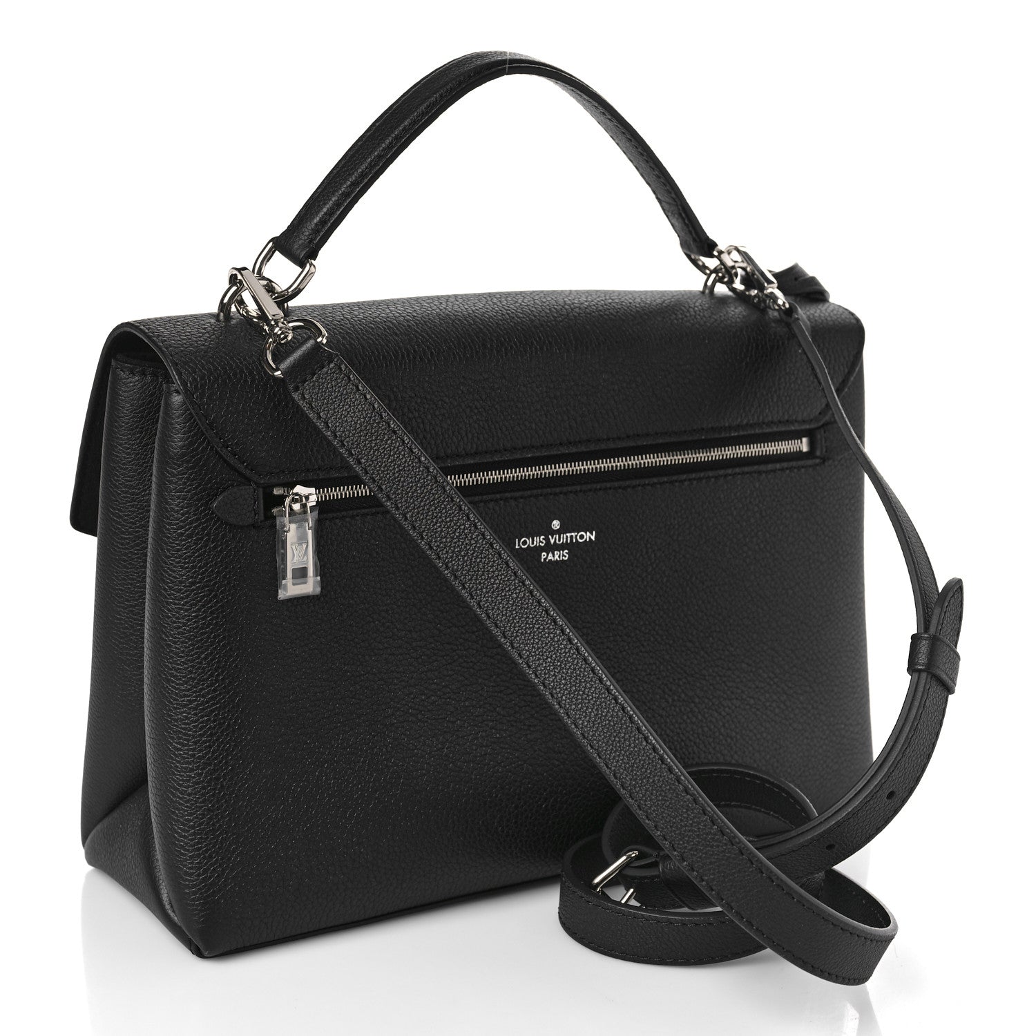 Louis Vuitton Soft Calfskin My Lockme Top Handle Vanille Black 3 of 8