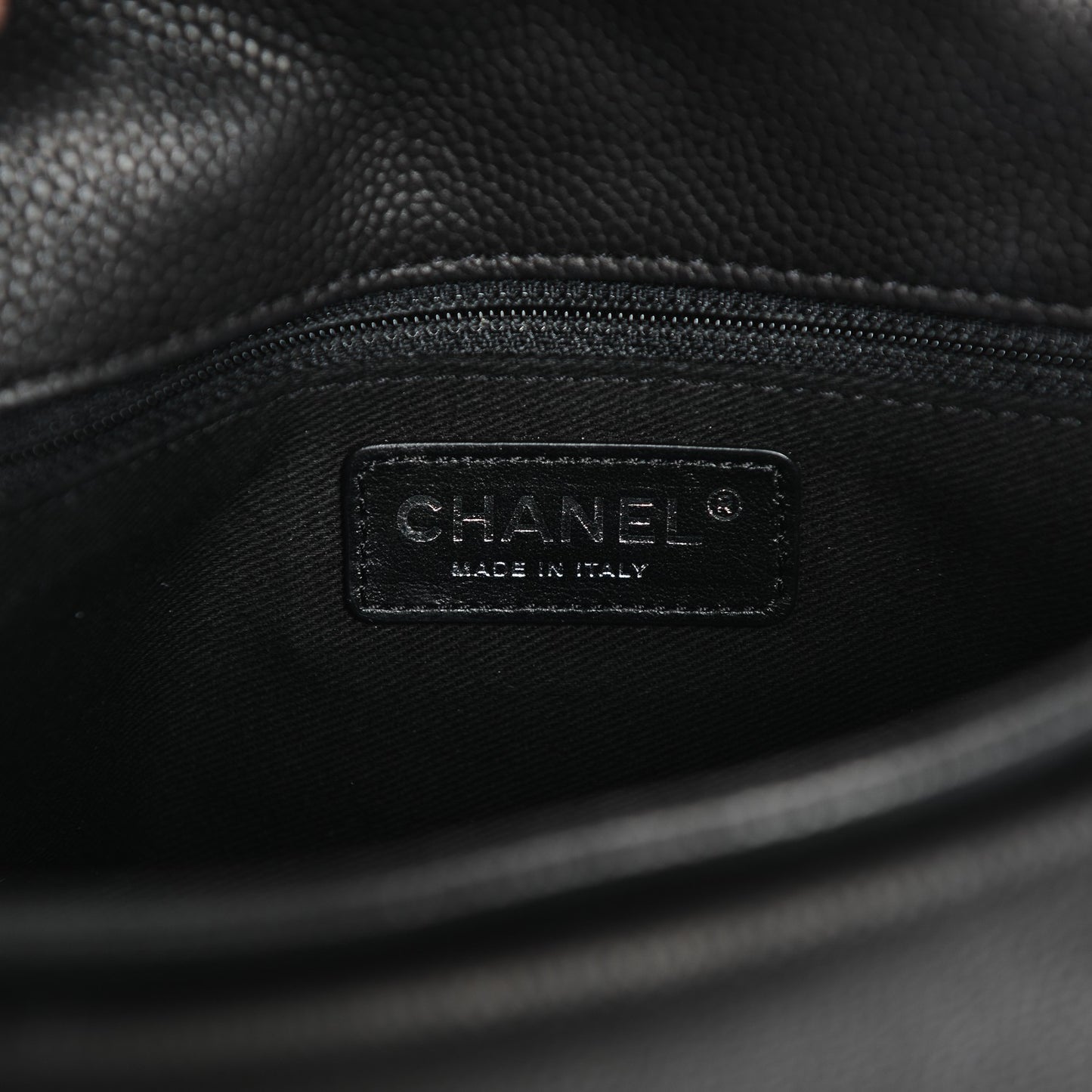 Caviar Quilted Medium Now and Forever Flap Black