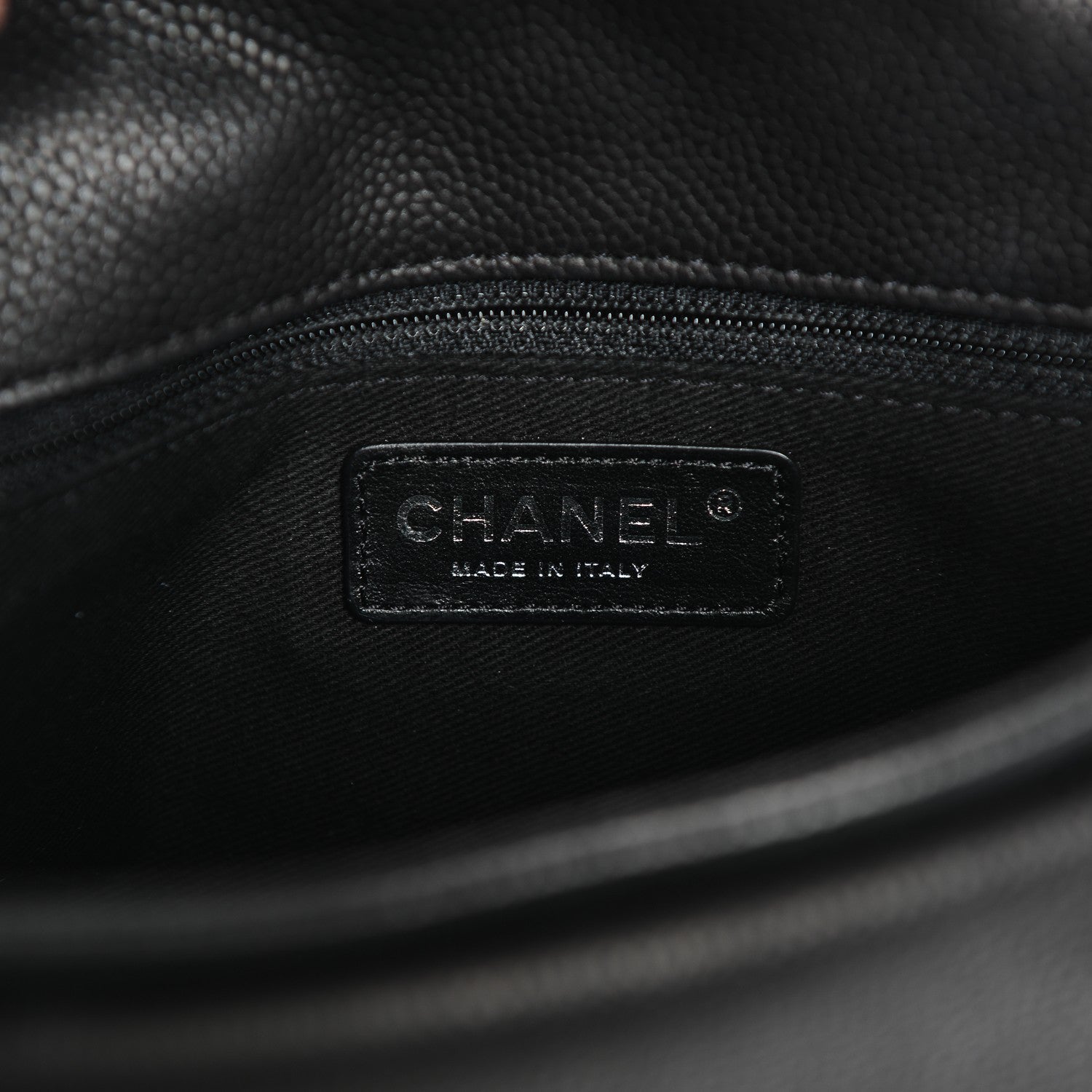 Chanel Caviar Quilted Medium Now and Forever Flap Black 6 of 7