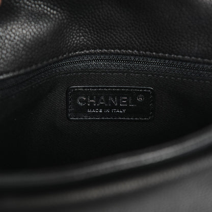 Chanel Caviar Quilted Medium Now and Forever Flap Black 6 of 7