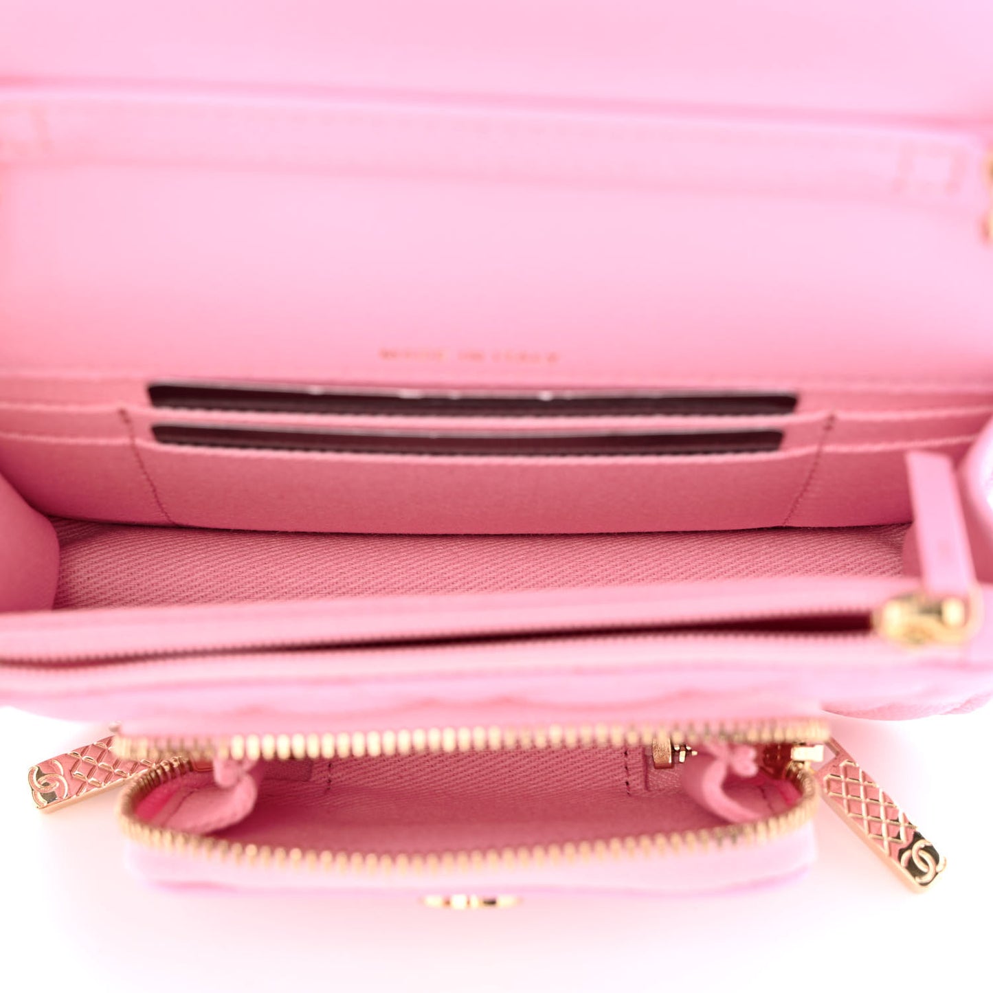 Caviar Quilted Business Affinity Clutch With Chain Flap Lilac