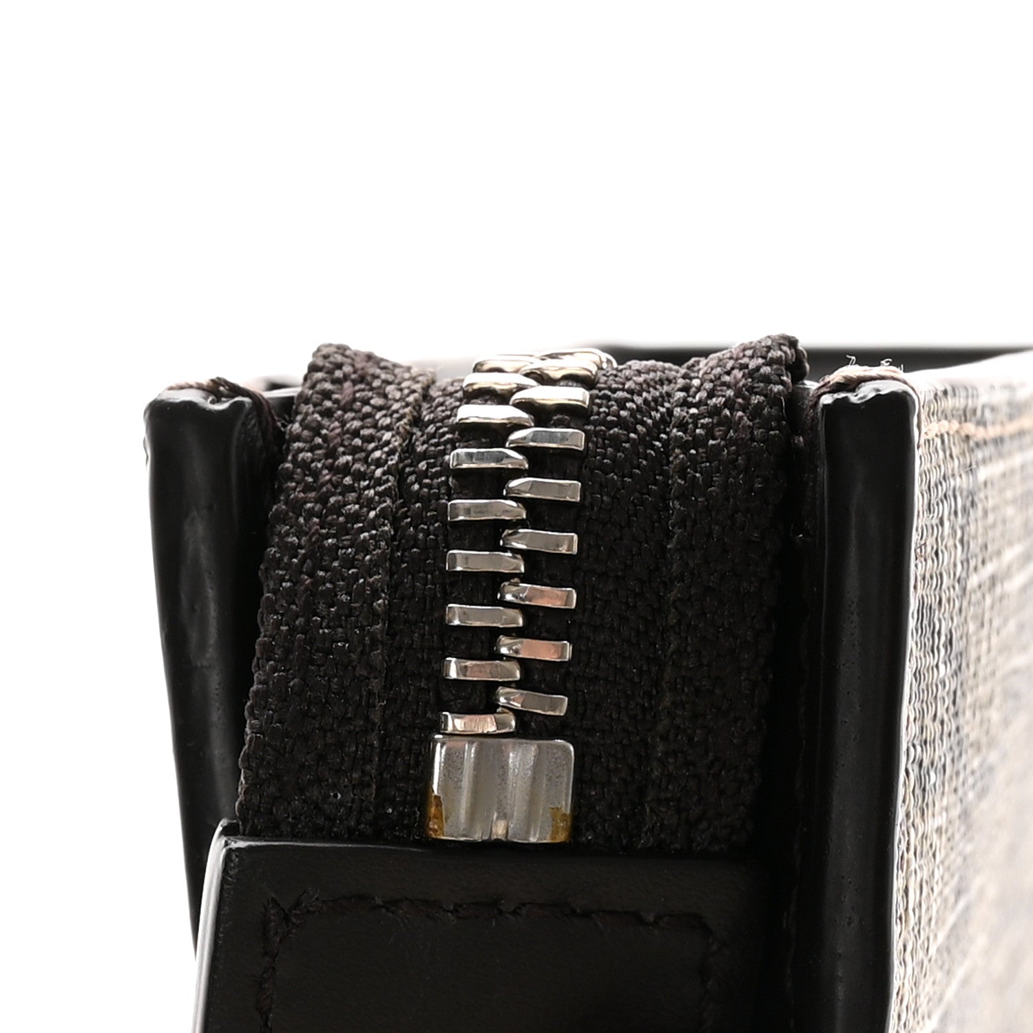 Gucci GG Supreme Monogram Selleria Calfskin Web New Web Cosmetic Case Beige Ebony Cocoa 8 of 8