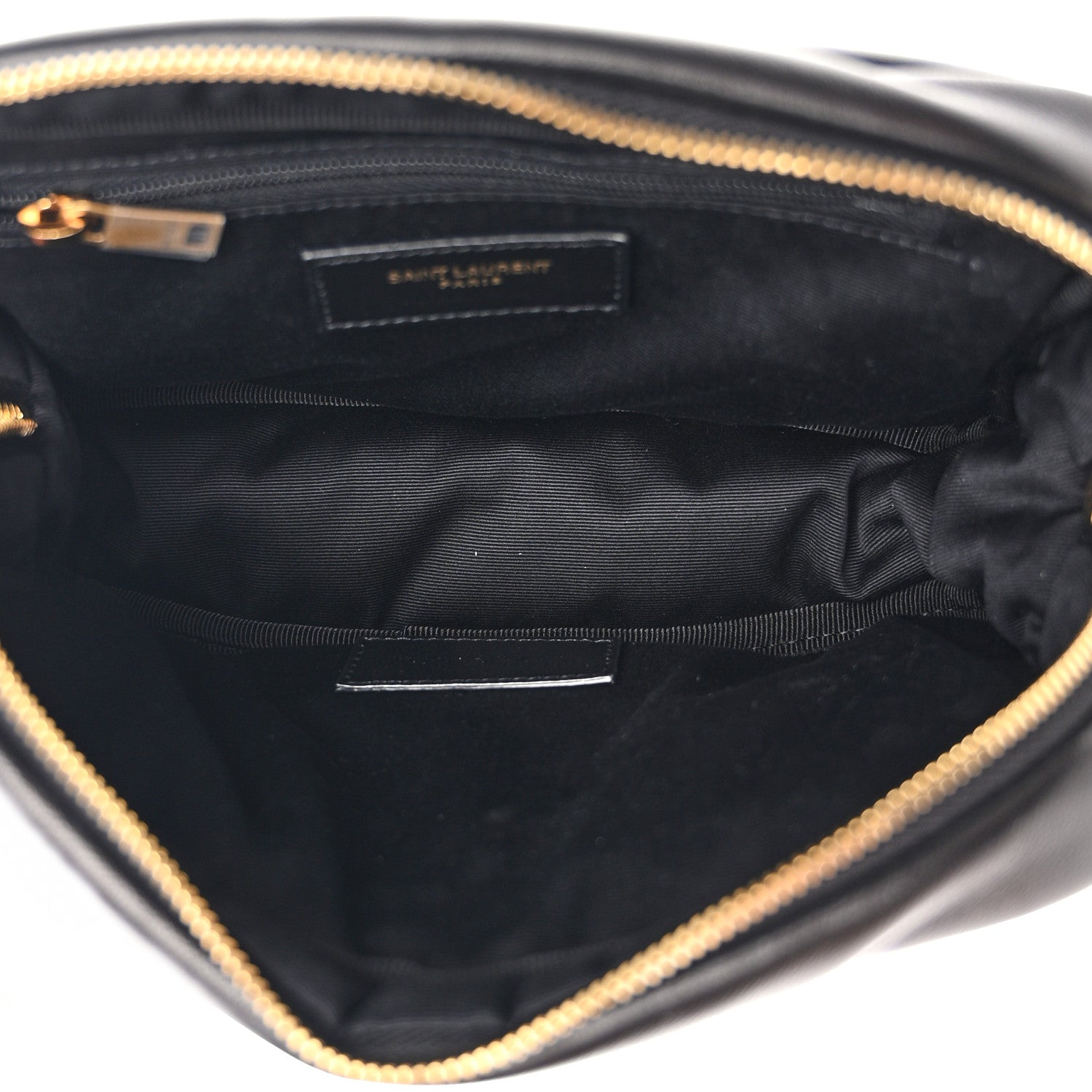 Saint Laurent Lambskin Calypso Cosmetic Case Black 5 of 8