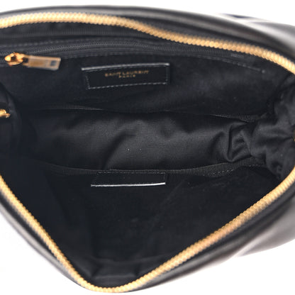 Saint Laurent Lambskin Calypso Cosmetic Case Black 5 of 8