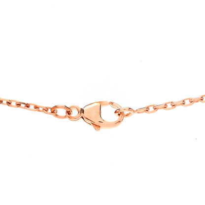 Hermes Lacquered Rose Gold Mini Pop H Pendant Necklace White 5 of 6