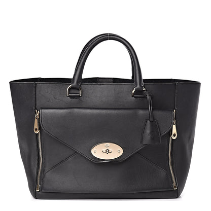 Mulberry Silky Calf Medium Willow Tote Black 1 of 17