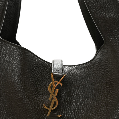 Saint Laurent Grained Deerskin Bea Tote Musk 7 of 9