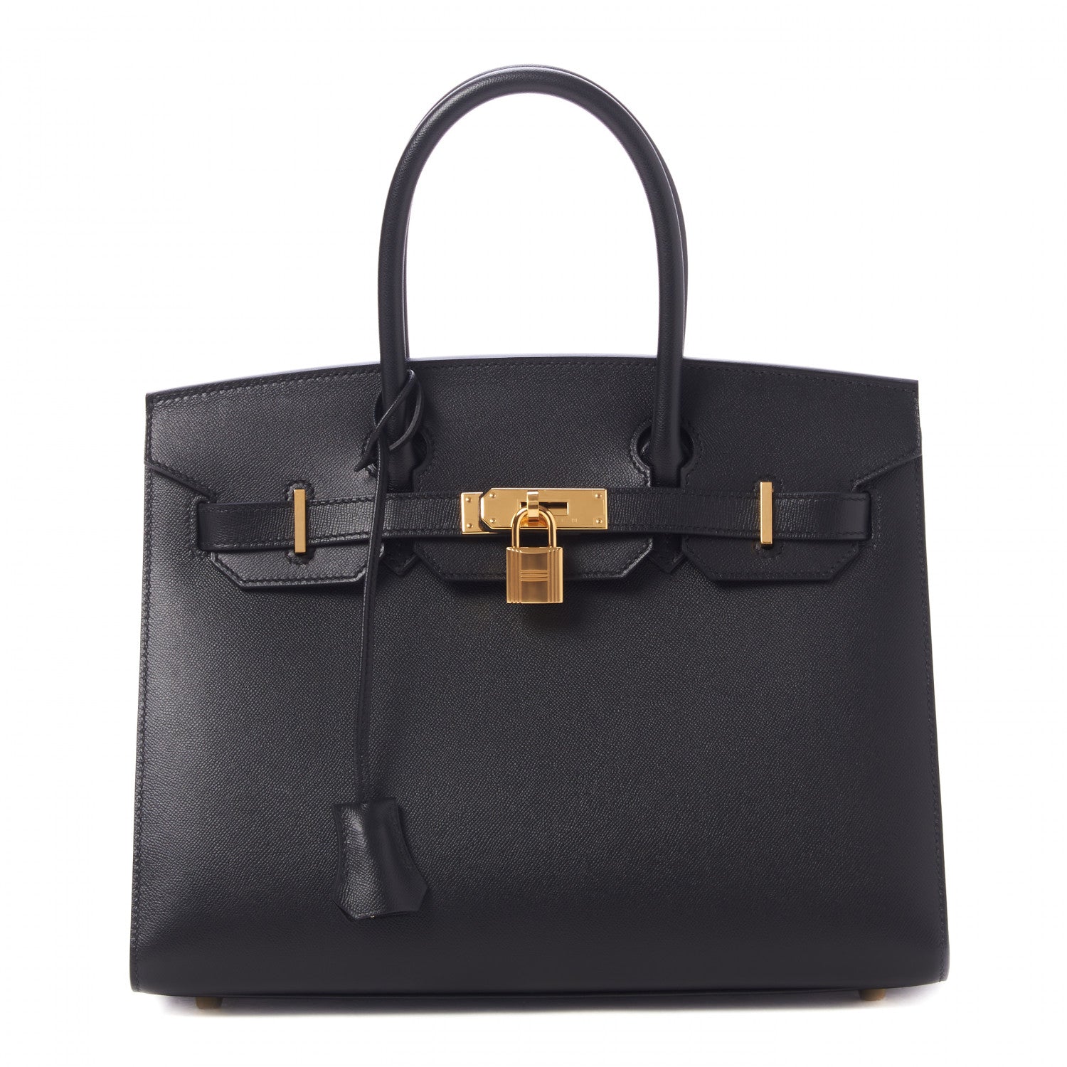 Hermes Madame Calfskin Birkin Sellier 30 Black 1 of 32