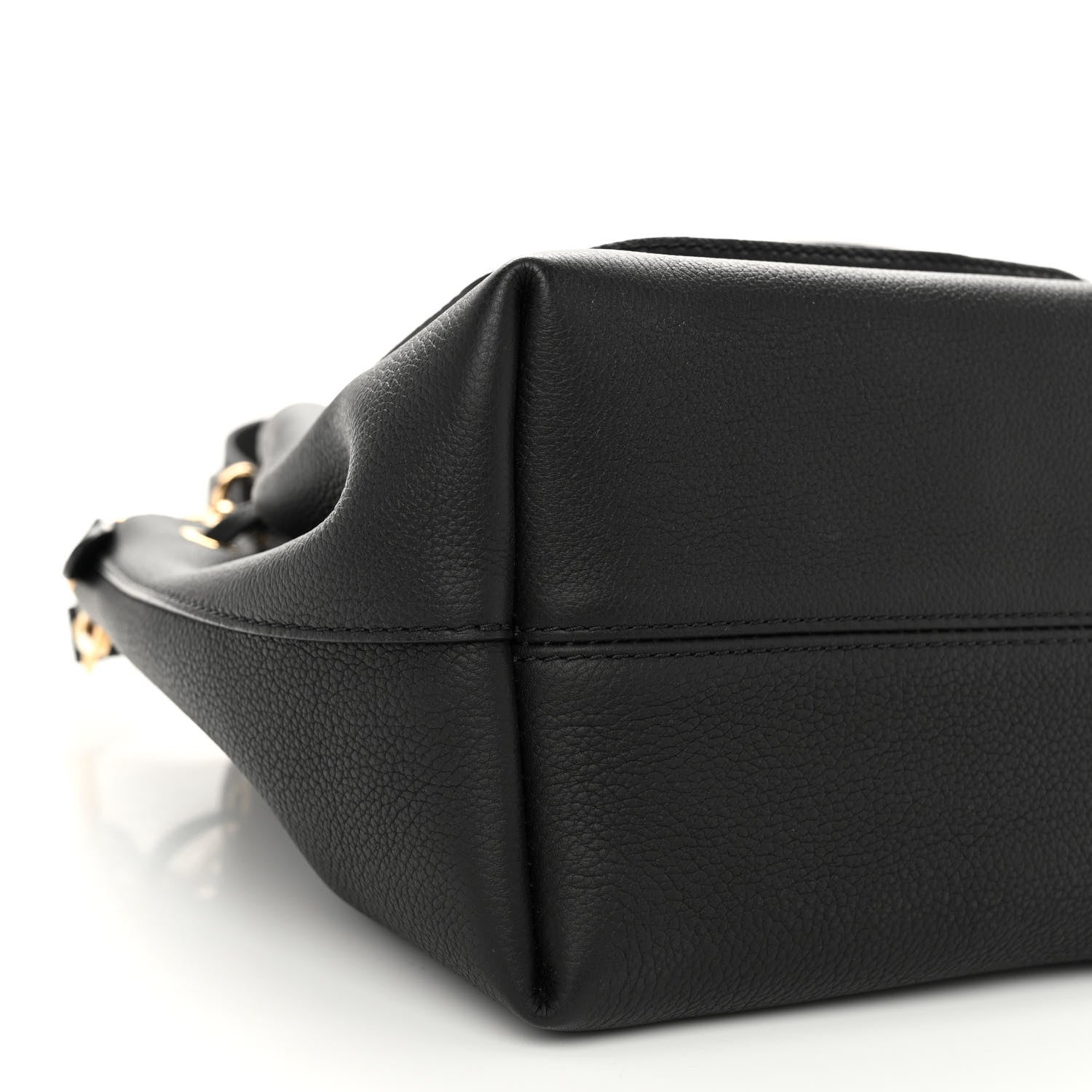 Louis Vuitton Calfskin Lockme Bucket MM Black 8 of 9