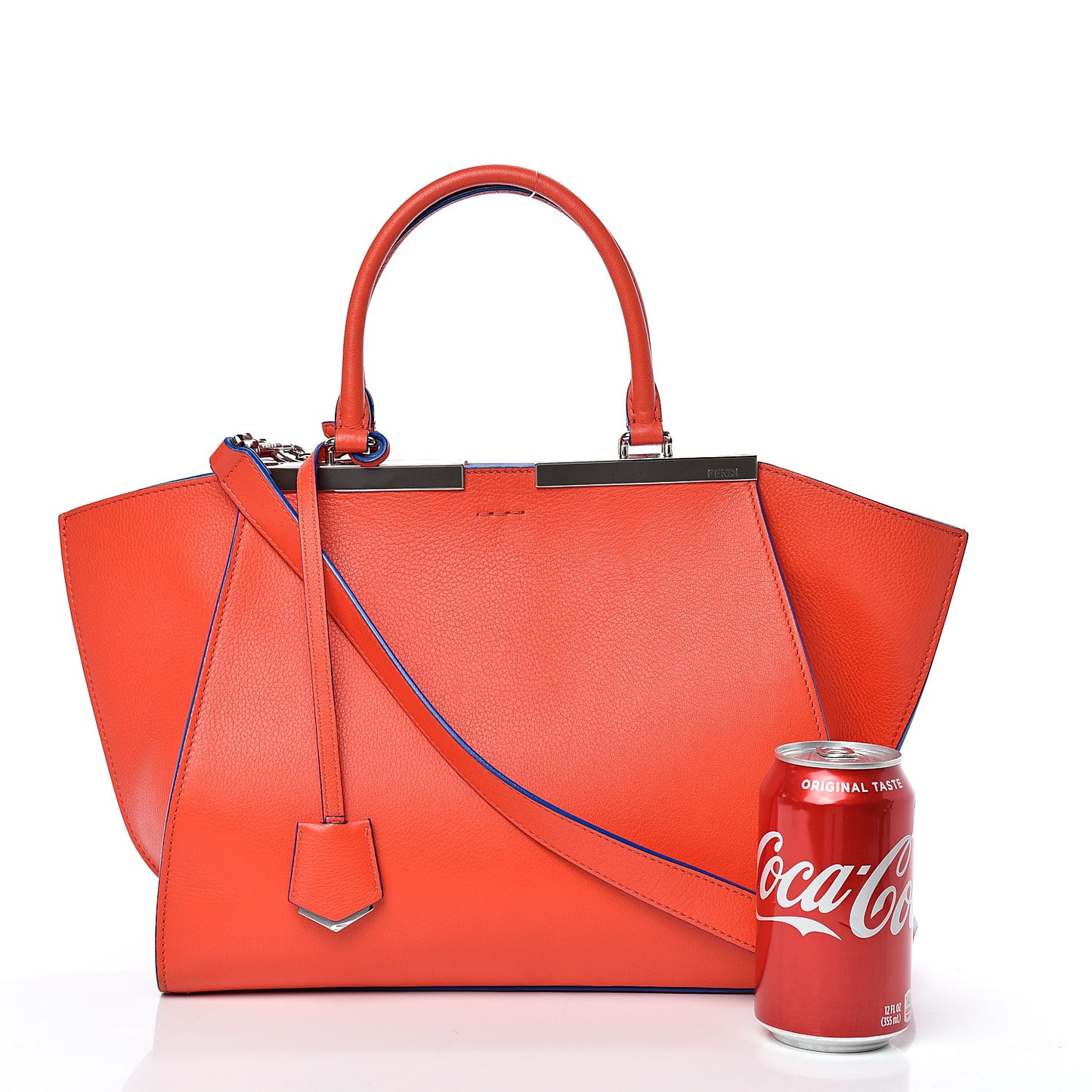 Vitello Dolce Shiny Nappa Petite 3Jours Tote Papavero