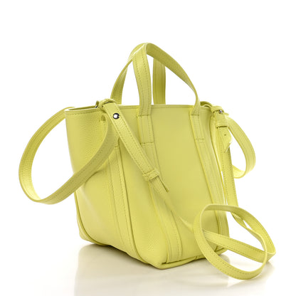 Balenciaga Grained Calfskin XS Everyday North South Shoulder Tote Bag Lemon 3 of 10