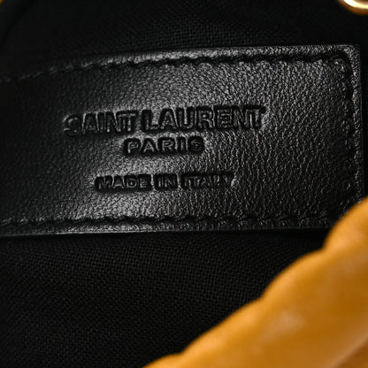 Saint Laurent Lambskin Paris Drawstring Pouch Saffran 6 of 12